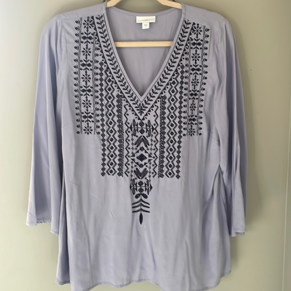J.Jill embroidered blouse